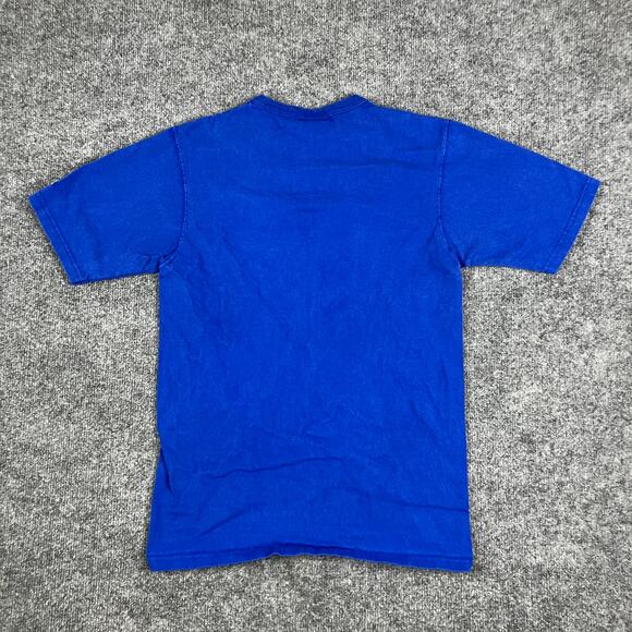 Champion T-Shirt Mens S Blue Embroidered Logo Athletic Casual Short Sleeve Tee - Picture 6 of 7